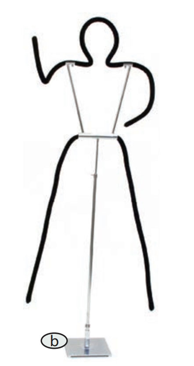 639x1200 Mannequin Form Bendable Body Clothes Flexible Adult Adj Hanger