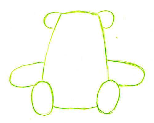 500x401 Bear Drawing