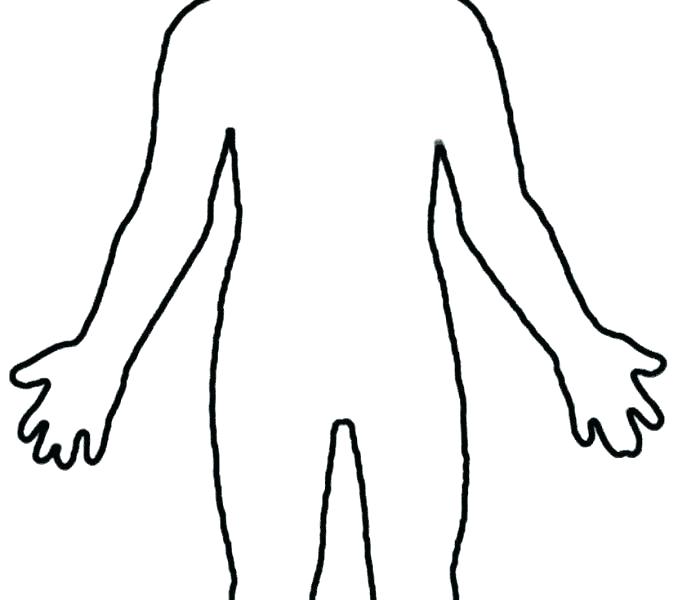 678x600 Human Body Outline Template Child Face The Female Drawing