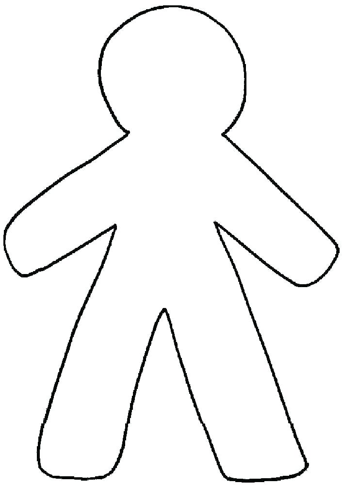 705x1000 Body Outline Clipart Free
