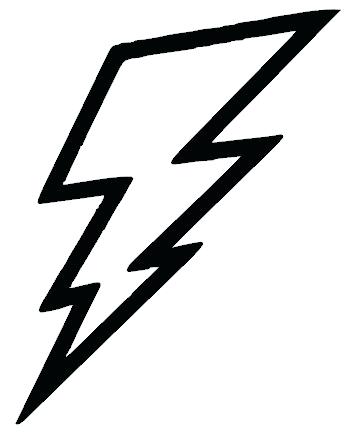 357x441 Drawing Of Lightning Lightning Bolt Vinyl Decal Sticker