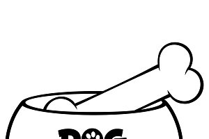 300x200 Dog Bone Drawings