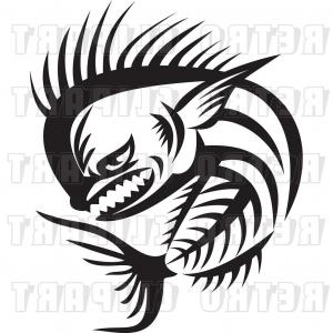 300x300 Stock Illustration Fish Bone Drawing Hand Drawn Skeleton Sketch
