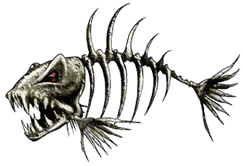 350x239 Bone Fish Decal