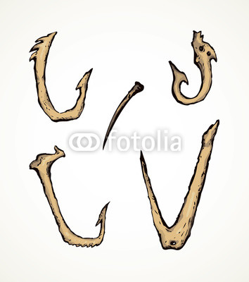 354x400 bone hooks vector drawing buy photos ap images detailview
