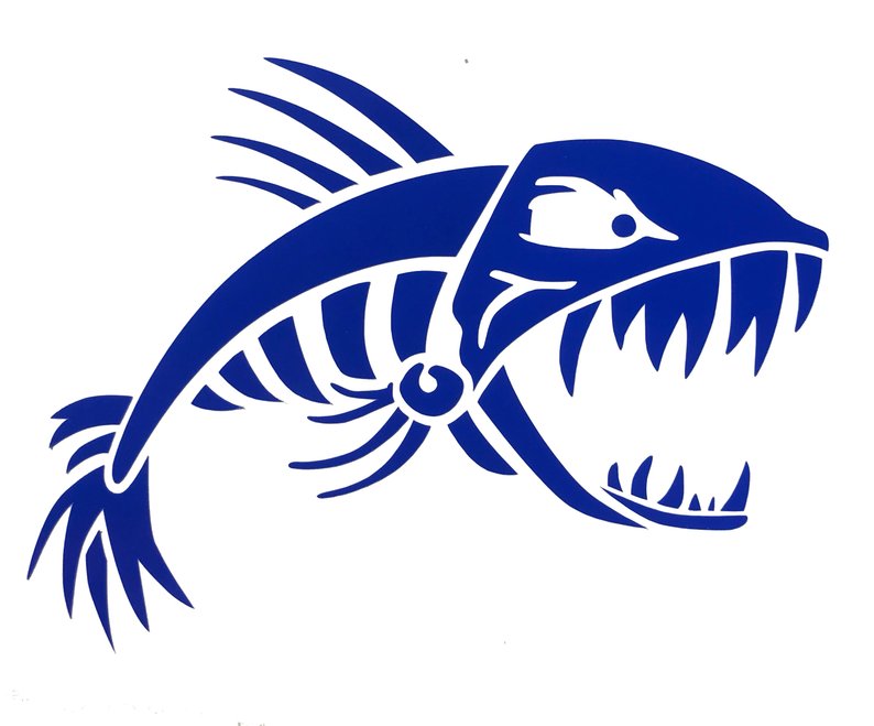 794x659 custom bonefish vinyl decal fishing sticker fierce fish etsy