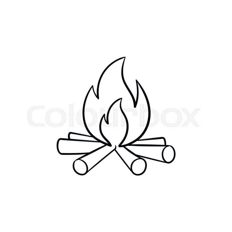 800x800 Draw A Fire Symbol