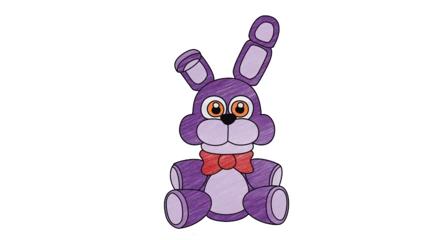 854x480 How To Draw Plush Bonnie Fnaf