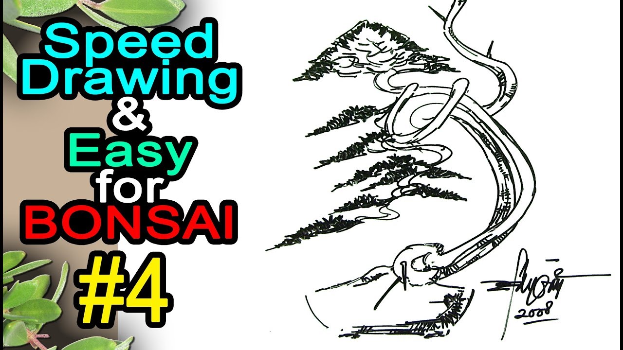 1280x720 bonsai trees drawing