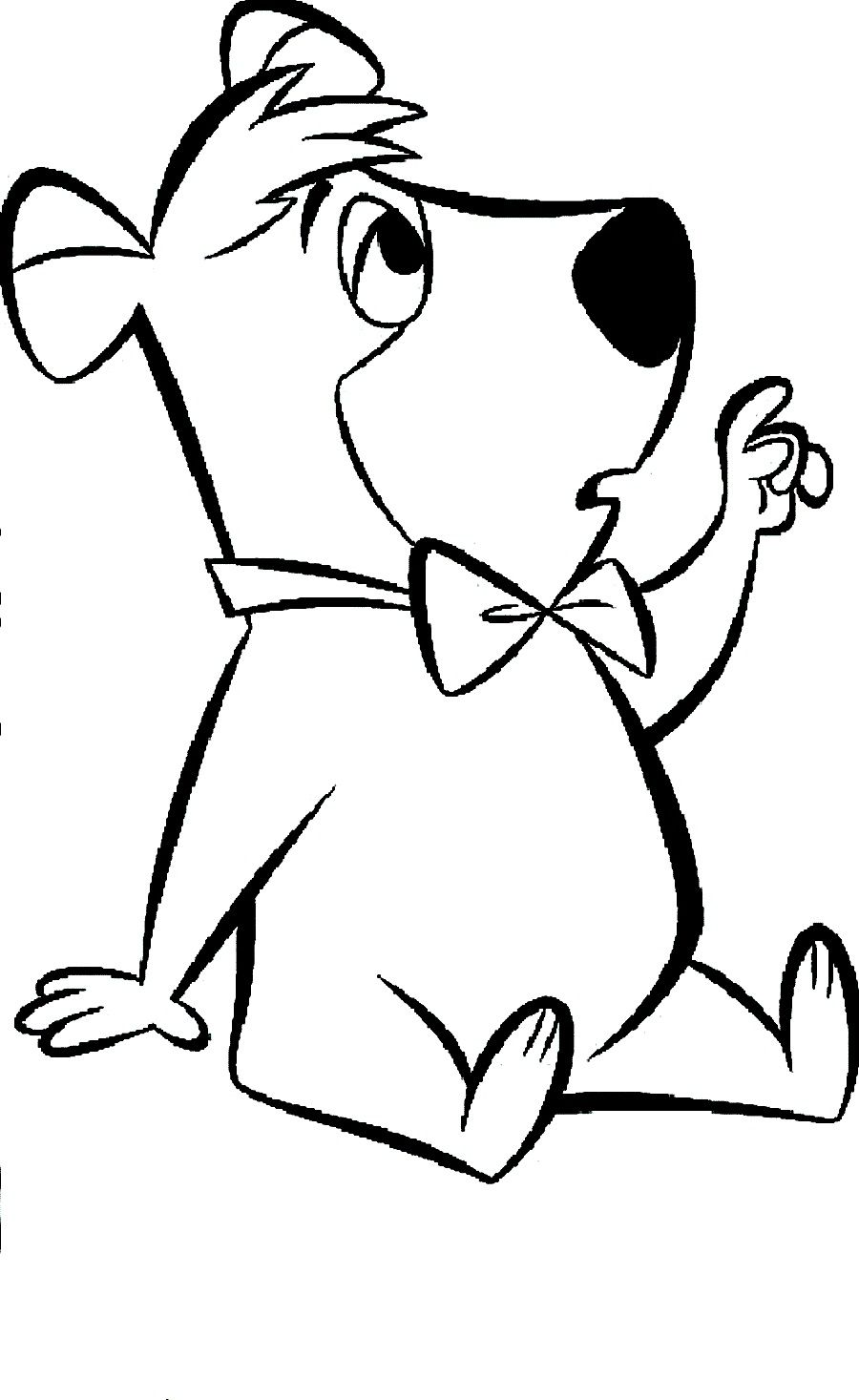 900x1467 Drawing The Yogi Bear And Boo Sleeping Coloring