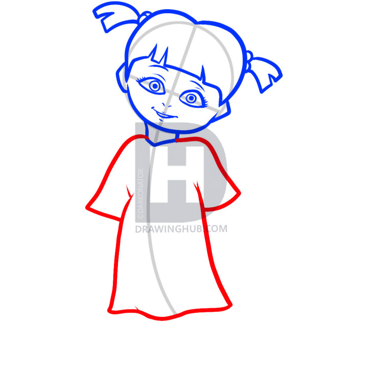 720x720 How To Draw Boo, Boo, Monsters Inc, Step