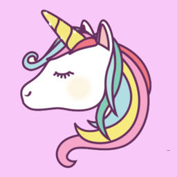 256x256 Cute Unicorn Coloring Drawing Book For Girl