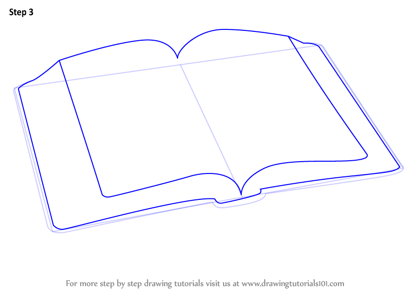844x598 Learn How To Draw An Open Book