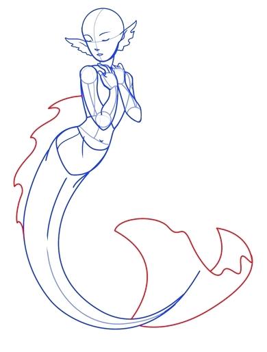 390x514 Easy To Draw Mermaids