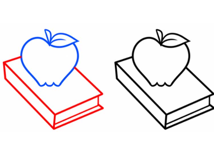 750x500 How To Draw A Book Open, Closed, Standing Up Very Easy