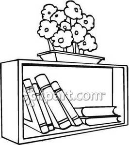 266x300 Flowers On Top Of Bookcase