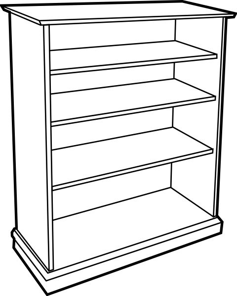 480x598 Wooden Bookcase Clip Art Free Vector In Open Office Drawing