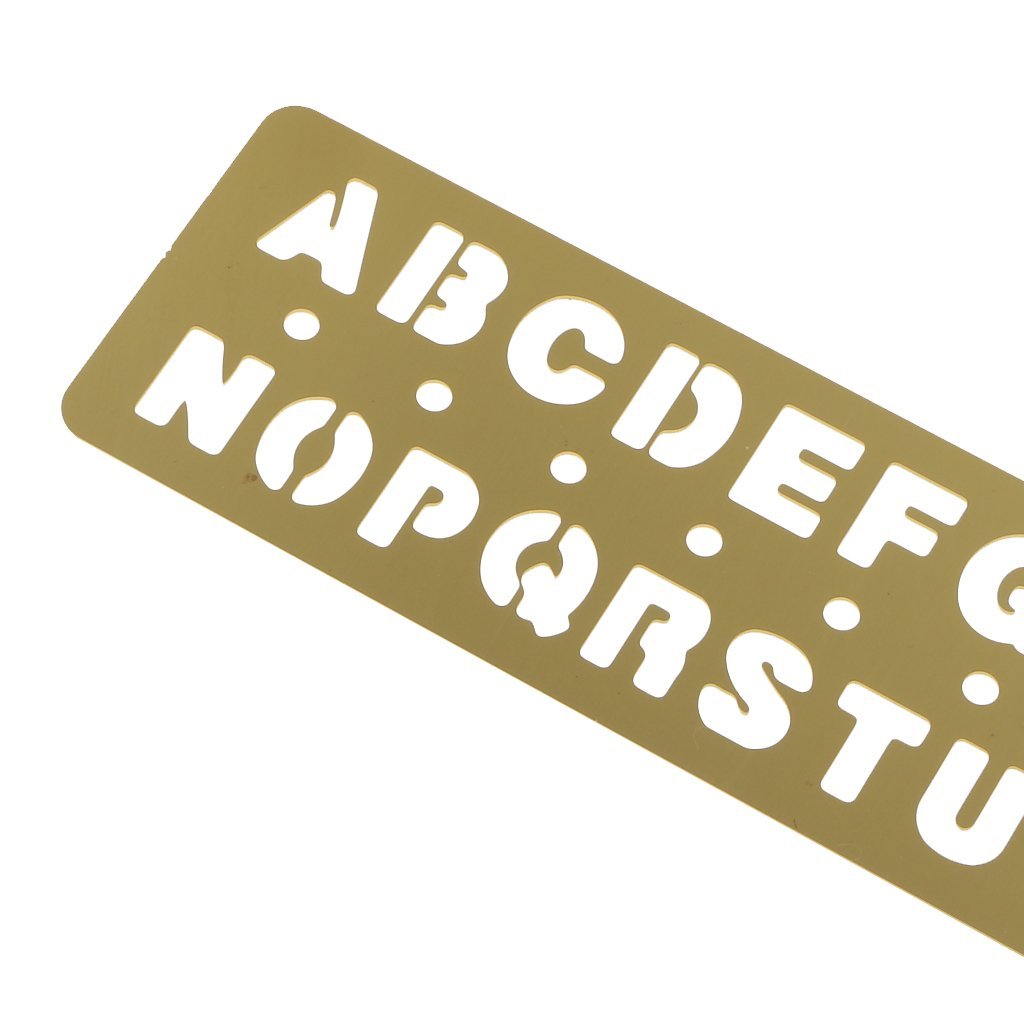 1024x1024 ruler bookmark model letters brass bookmark drawing tool children