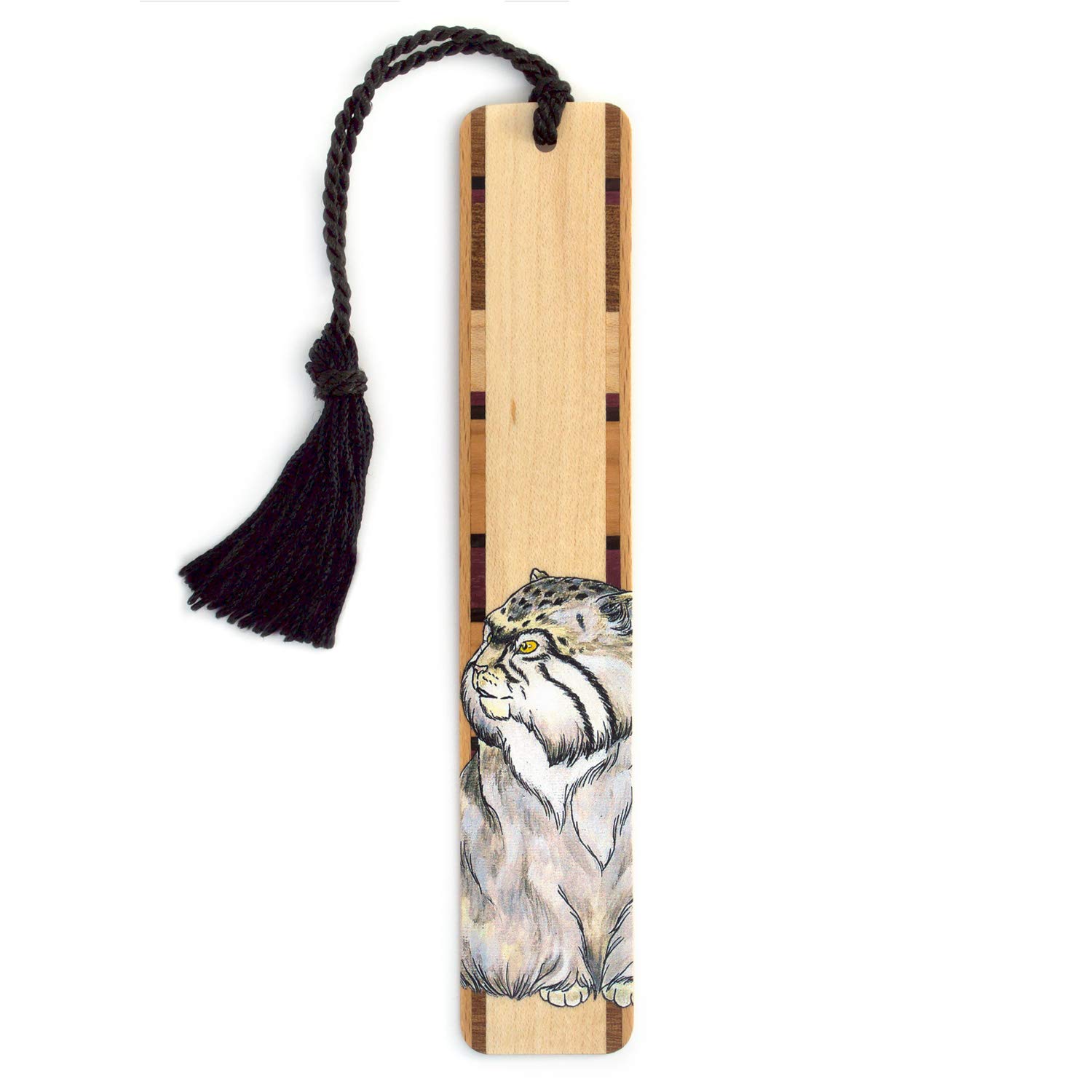 1500x1500 wood bookmark with cat drawing