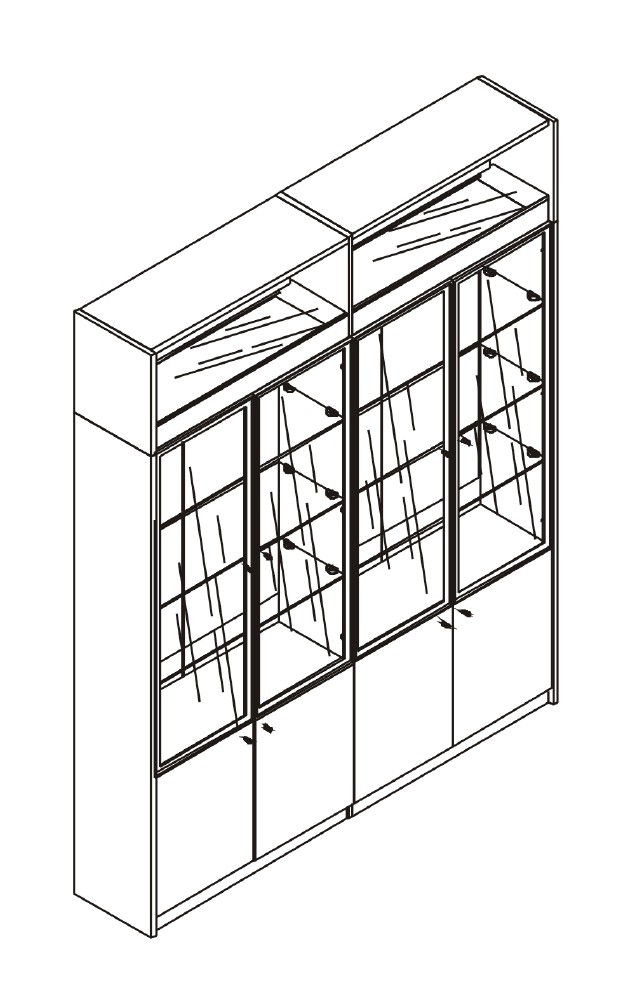 626x1000 Bookcaseookshelf Red Apple Furniture