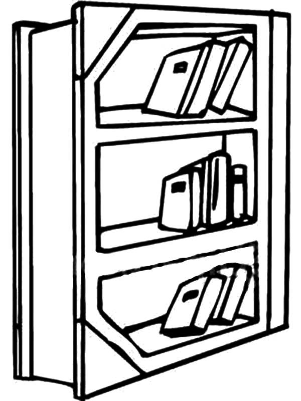 600x800 Bookshelf Drawing
