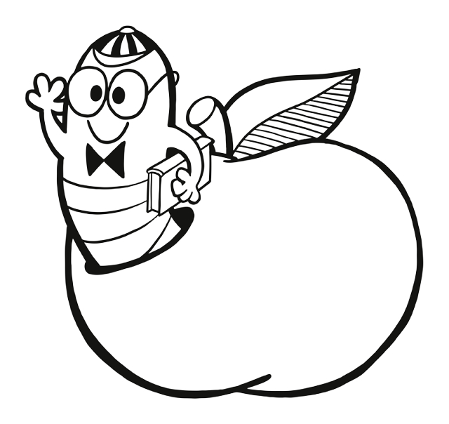 640x604 Bookworm Illustrations Unique Modern And Vintage Style Stock