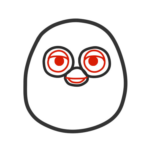 532x498 How To Draw Furby Boom Gradually Pencil