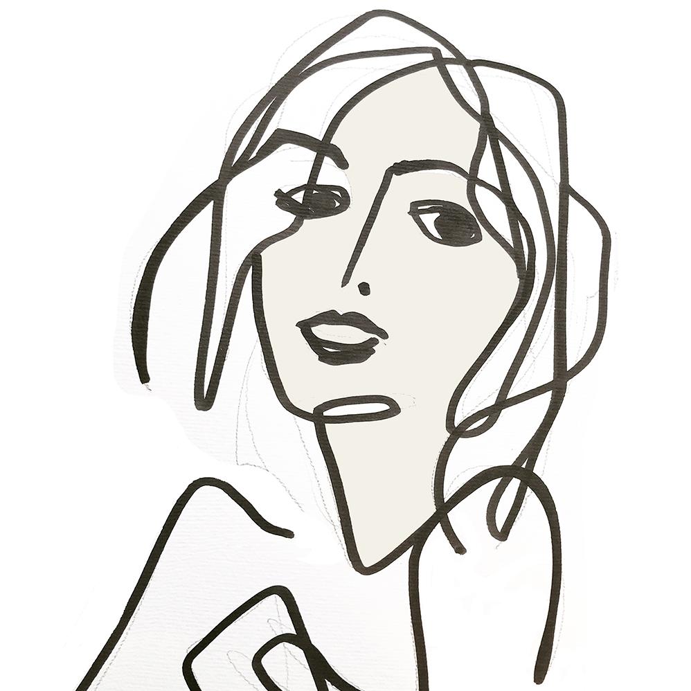 998x998 Original 'boom' Fashion Sketch