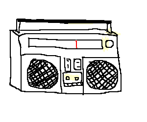 300x250 Collection Of Free Speaker Drawing Boombox Download On Ui Ex