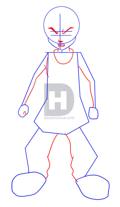 419x720 How To Draw Riley Freeman From The Boondocks, Step