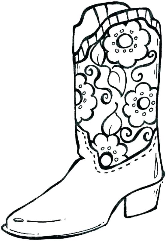 553x801 Cowboy Line Drawing