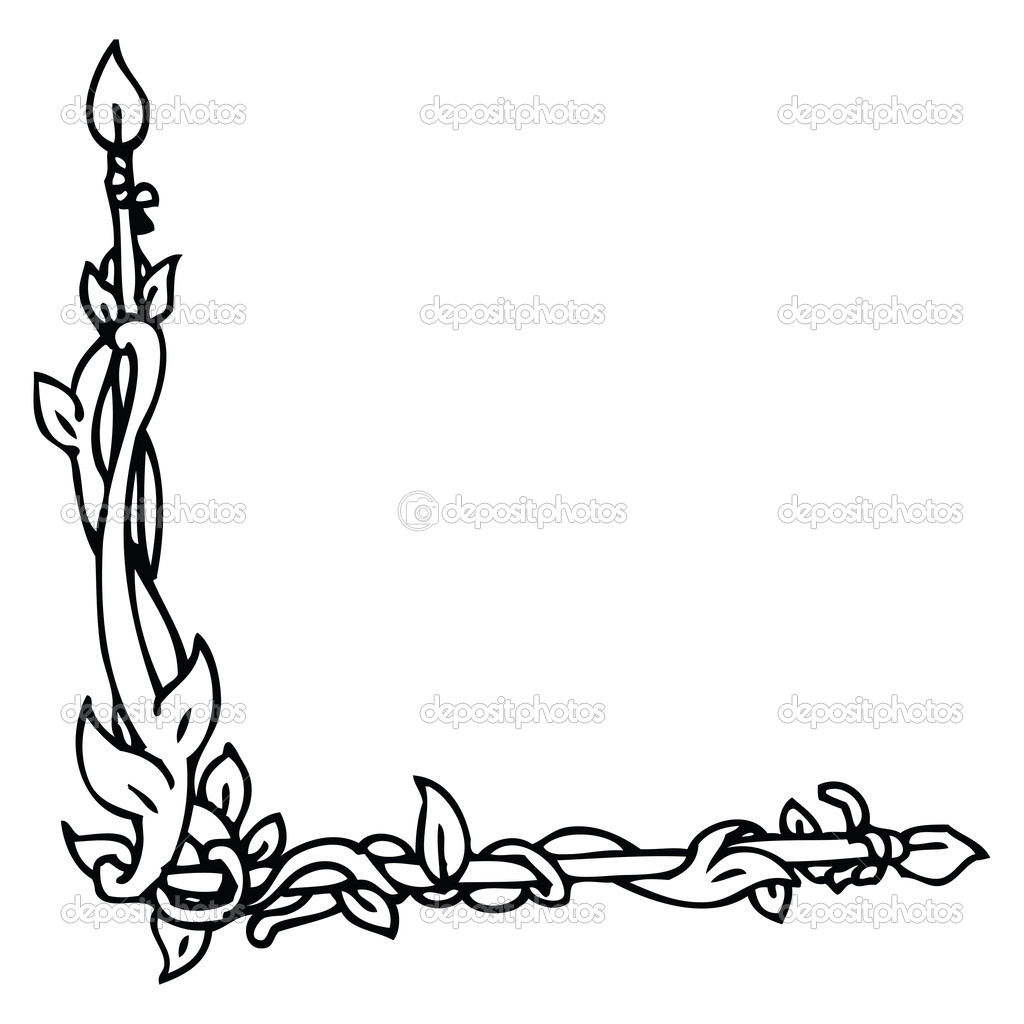 1024x1024 Flower Border Sketch