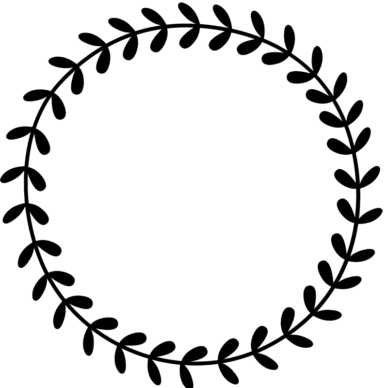 800x800 Wreath Drawing Border For Free Download