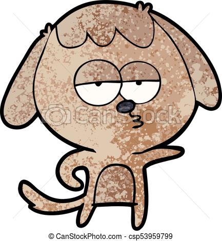 433x470 Cartoon Bored Dog Vectors