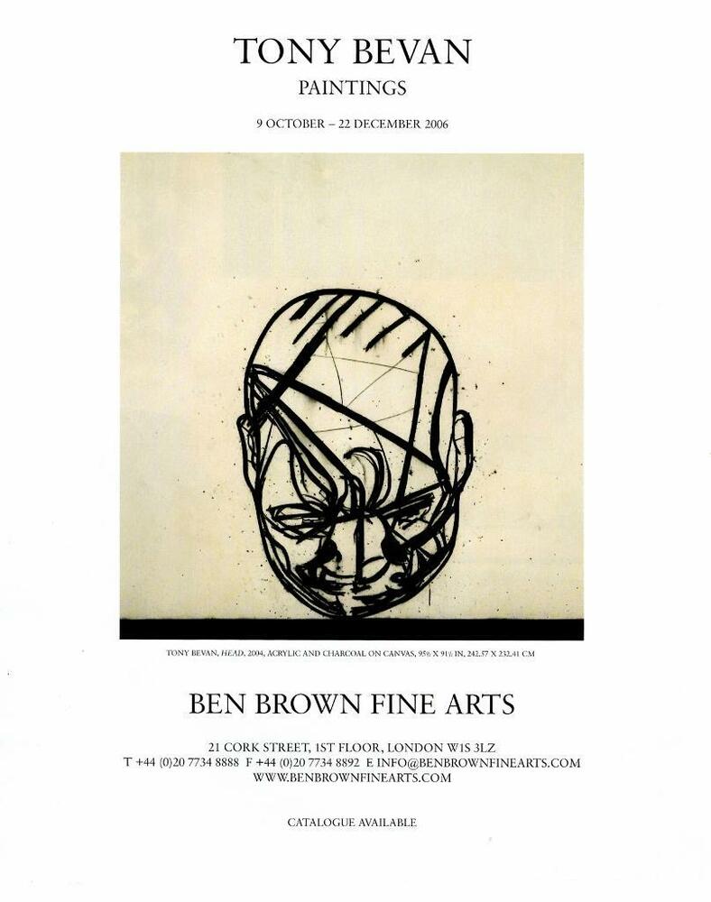 788x1000 tony bevan head acryliccharcoal artist exhibition ad magazine