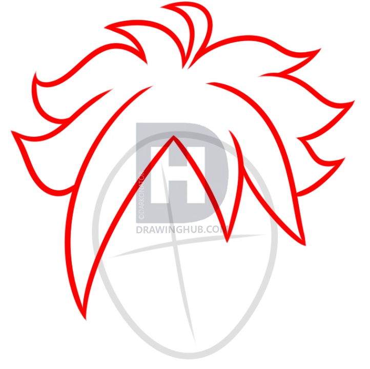 722x720 Draw Boruto Easy, Step