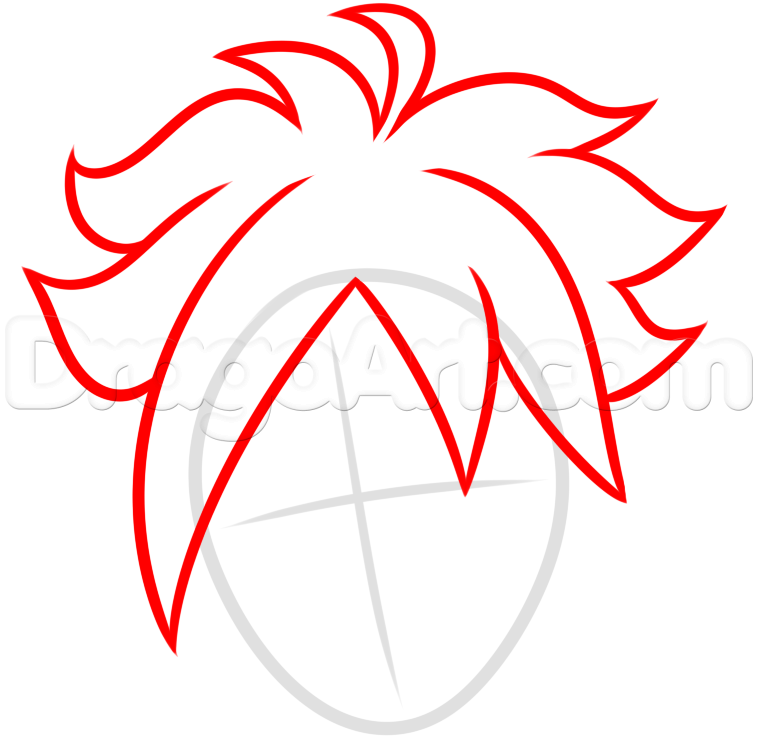 758x755 Draw Boruto Easy, Step