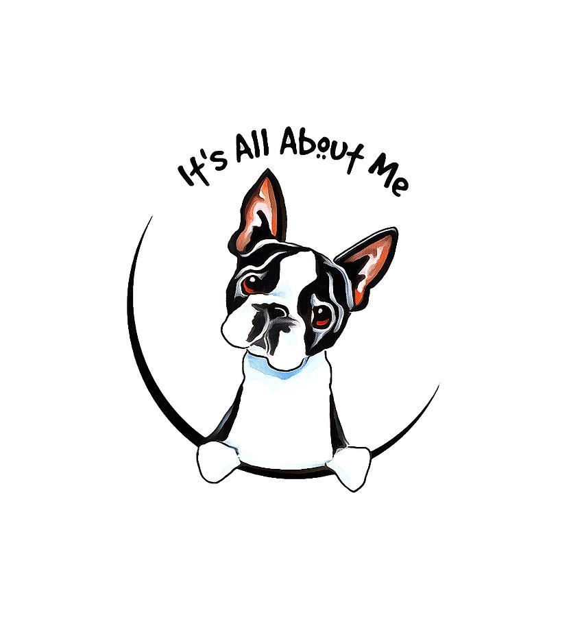 849x900 Boston Terrier Drawing