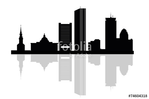 500x334 Huge Collection Of 'boston City Skyline Silhouette' Download More