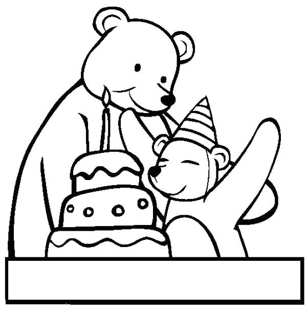 600x612 Party Coloring Pages Birthday