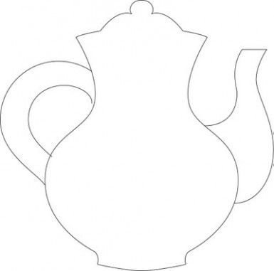 385x381 teapot cutout template alice in wonderland party alice