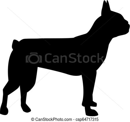 450x423 boston terrier silhouette black boston terrier silhouette real