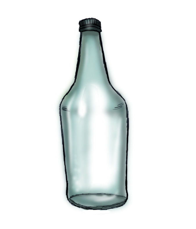 675x789 How To Draw A Bottle Steps