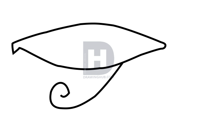 640x400 how to draw the eye of horus, step