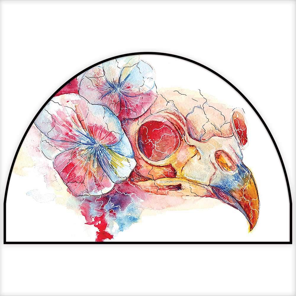 1000x1000 semicircle area rug carpet raven in bougainvillea