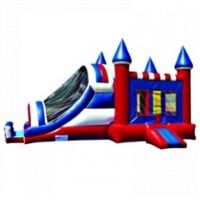 200x200 Commercial Grade Inflatable Usa Castle Slide Combo Bouncy