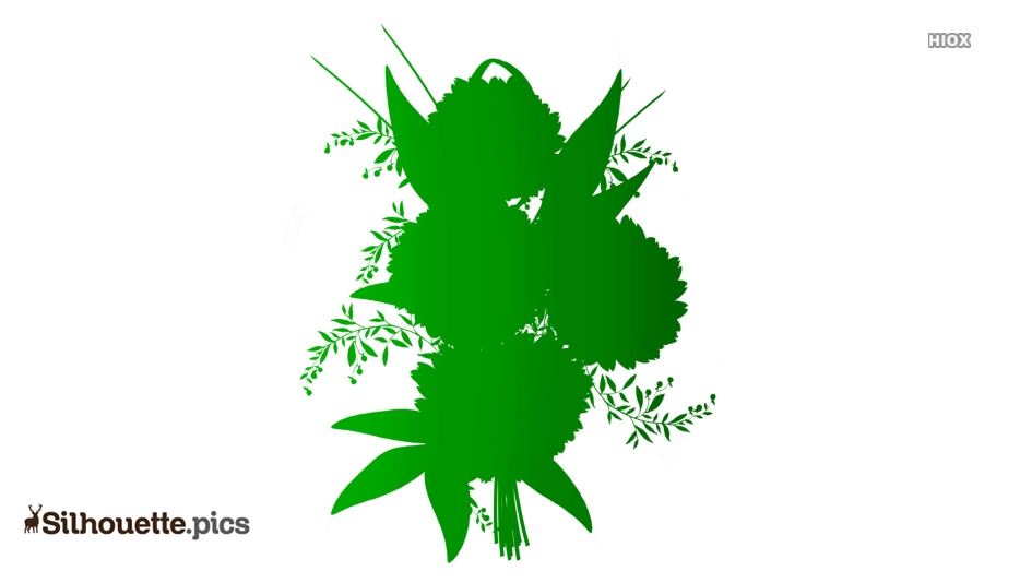 934x534 Flower Bouquet Drawing Color Silhouette Silhouette Pics