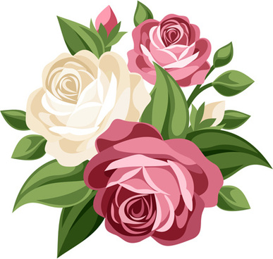 387x368 Vector Flower Bouquet Drawing Free Vector Download