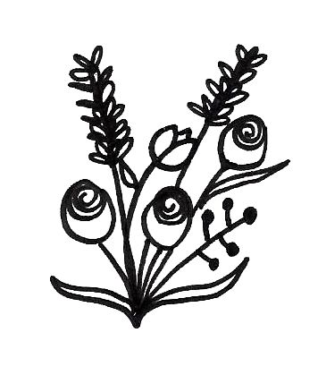 356x419 Easy Flower Bouquet Drawing Step