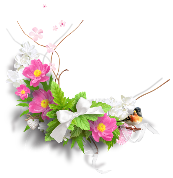 585x600 Flower Bouquet Drawing Transparent Png Clipart Free Download